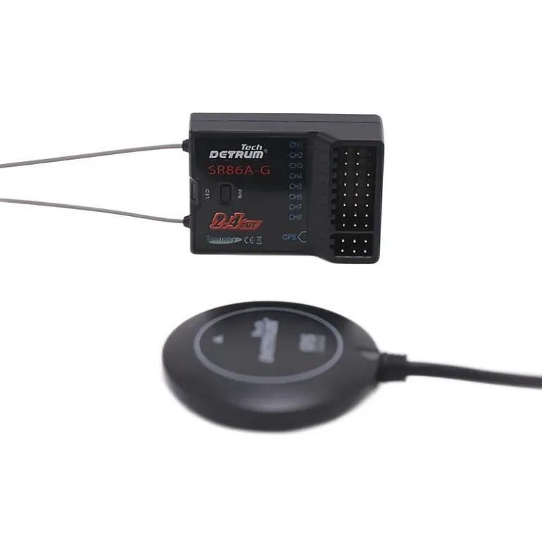 Detrum Blitz-DT9 9CH Smart Programming/Telemetry RC Transmitter Set Blue (TX+SR86A-G)