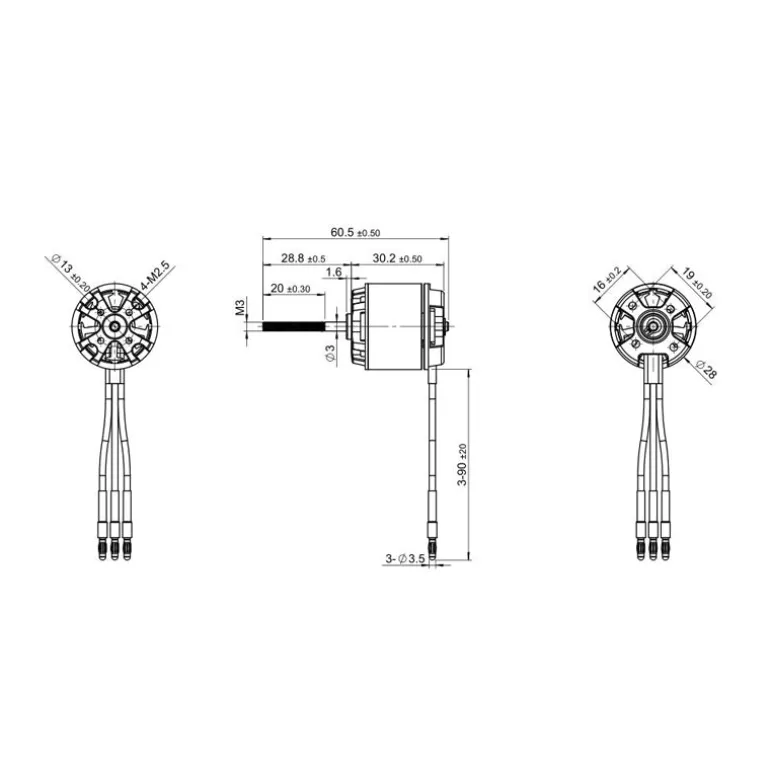 Detrum BM2815D-4100KV Brushless Motor