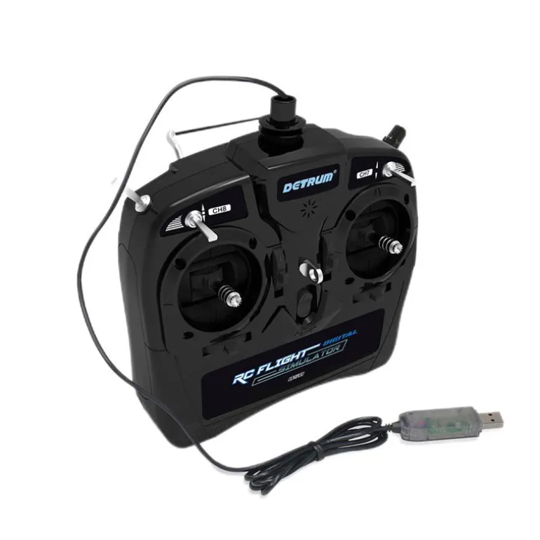 Detrum 8CH USB RC Plane Flight Digital Simulator (w/ Simulator Dongles)