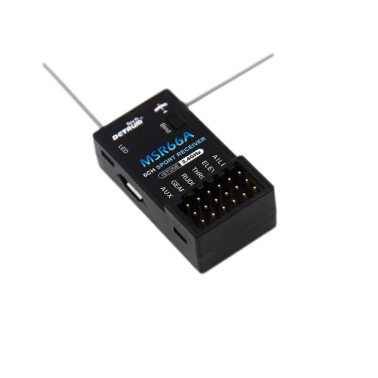 Detrum GAVIN-6C 6CH 2.4Ghz RC Transmitter w/ iStone MSR66A Stabilizer Mini Receiver