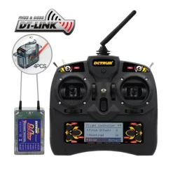 Detrum GAVIN-6C 6CH 2.4Ghz RC Transmitter Set (TX+RXC7+4pcs 9g Servos)