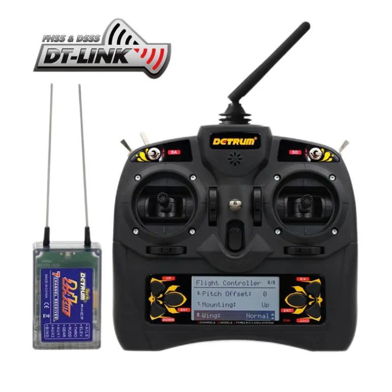 Detrum GAVIN-6C 6CH 2.4Ghz RC Transmitter with RXC7 Receiver (TX & RXC7)