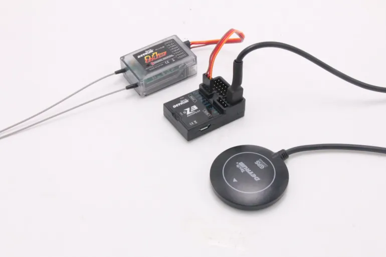Detrum Z3 Lite EP RC Airplanes Flight Controller Return To Home RTH w/ GPS & 3-in-1 Program Card Combo