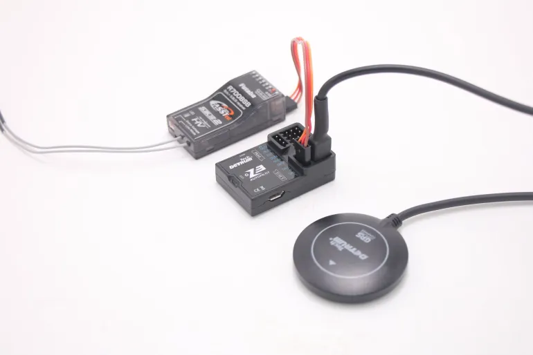 Detrum Z3 Lite EP RC Airplanes Flight Controller Return To Home RTH w/ GPS & 3-in-1 Program Card Combo