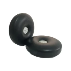 Dynam 5.5" Big Smooth Surface Rubber Wheel for RC Airplane (2pcs - 4.2 mm Hole/axle)
