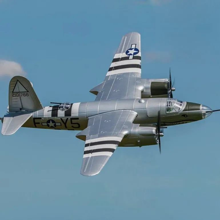 Dynam B-26 Marauder 4S RC Twin Warbird Plane 1.5m w/ Flaps
