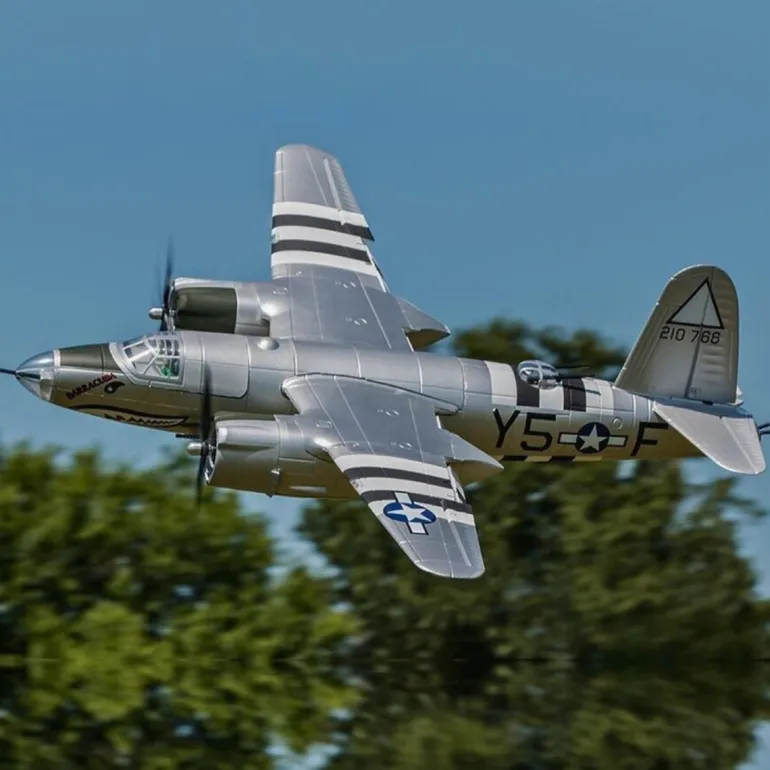 Dynam B-26 Marauder 4S RC Twin Warbird Plane 1.5m w/ Flaps