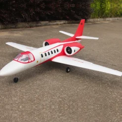 Dynam Cessna 550 Turbo Jet V2 Red 4S Twin 64mm EDF RC Jet w/ Flaps