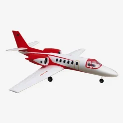 Dynam Cessna 550 Turbo Jet V2 Red 4S Twin 64mm EDF RC Jet w/ Flaps