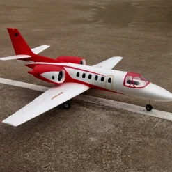 Dynam Cessna 550 Turbo Jet V2 Red 4S Twin 64mm EDF RC Jet w/ Flaps