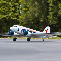 Dynam DC-3 Skybus White RC Warbird Plane 1500mm 59