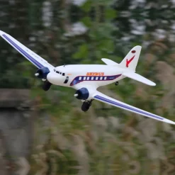 Dynam DC-3 Skybus White RC Warbird Plane 1500mm 59