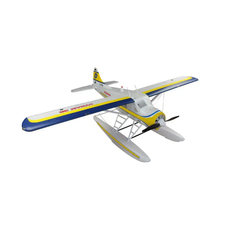 Dynam DHC-2 Beaver V2 Blue 4S Sea/Land RC Float Plane 1.5m w/ Flaps Plus Floats & Rubber Wheel