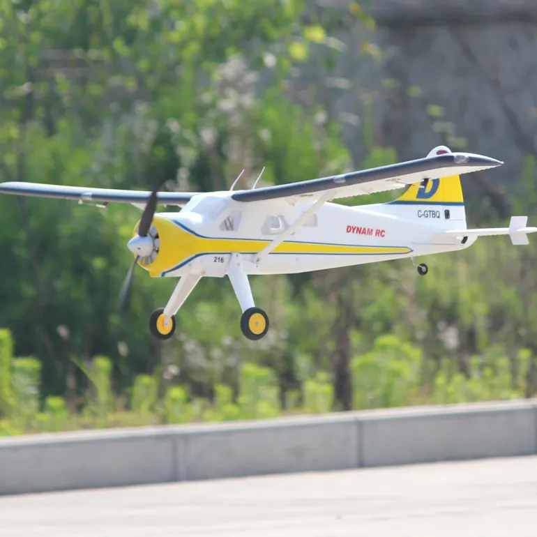 Dynam DHC-2 Beaver V2 Blue 4S Sea/Land RC Float Plane 1.5m w/ Flaps Plus Floats & Rubber Wheel