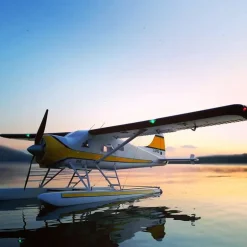 Dynam DHC-2 Beaver V2 Blue 4S Sea/Land RC Float Plane 1.5m w/ Flaps Plus Floats & Rubber Wheel