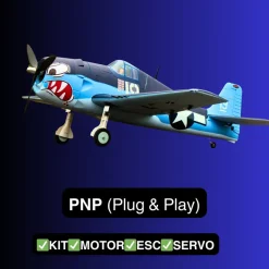 Dynam F6F Hellcat V2 4S RC Warbird Plane 1300mm w/ Flaps