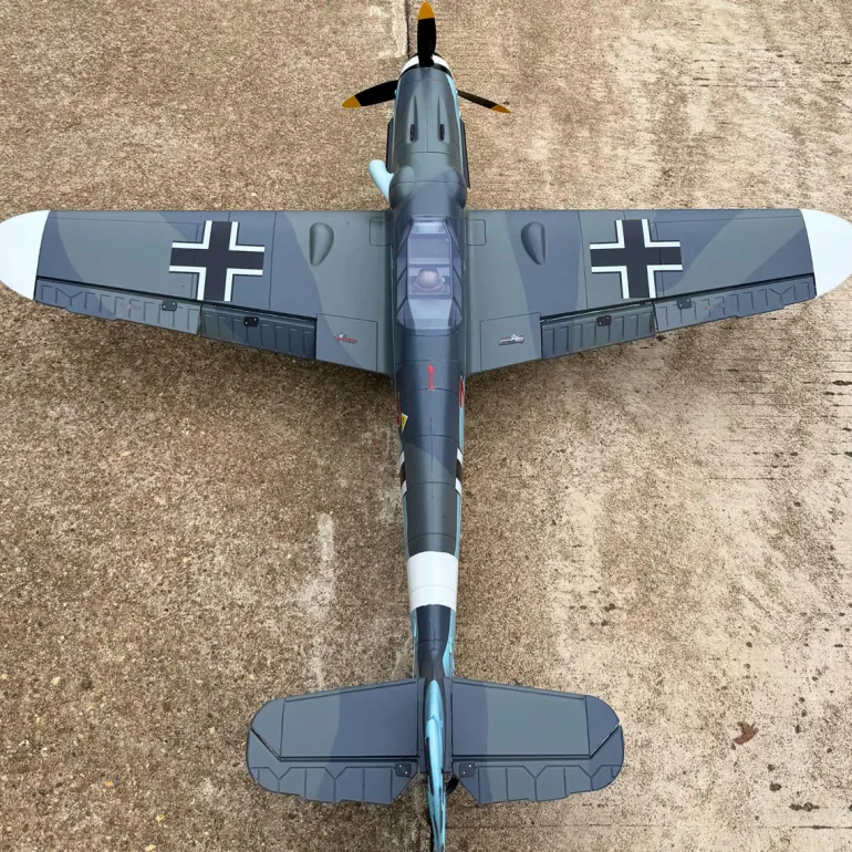 Dynam Messerschmitt BF-109 V2 4S RC Warbird Plane 1300mm w/ Flaps
