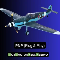 Dynam Messerschmitt BF-109 V2 4S RC Warbird Plane 1300mm w/ Flaps