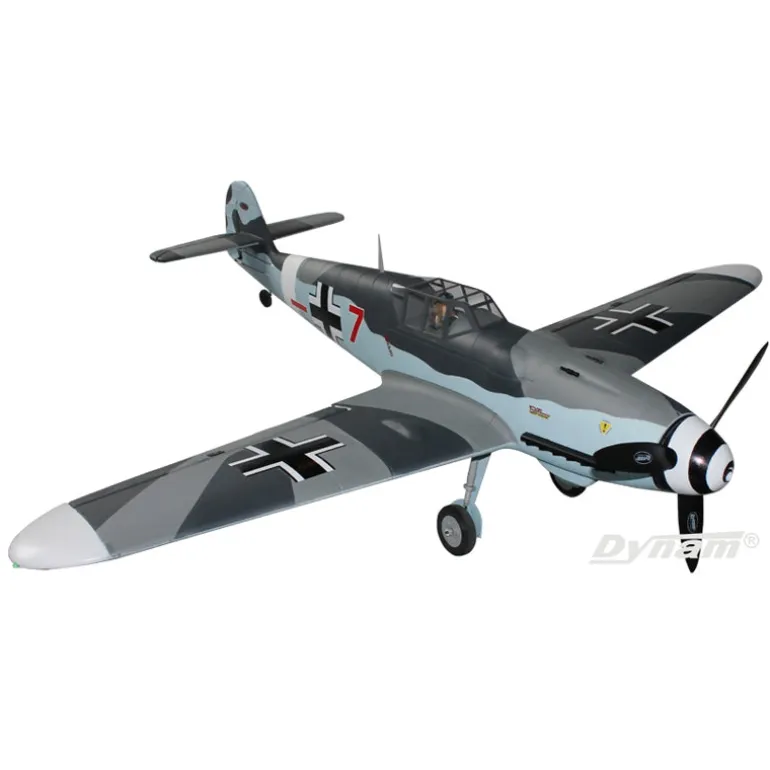 Dynam Messerschmitt BF-109 V2 4S RC Warbird Plane 1300mm w/ Flaps