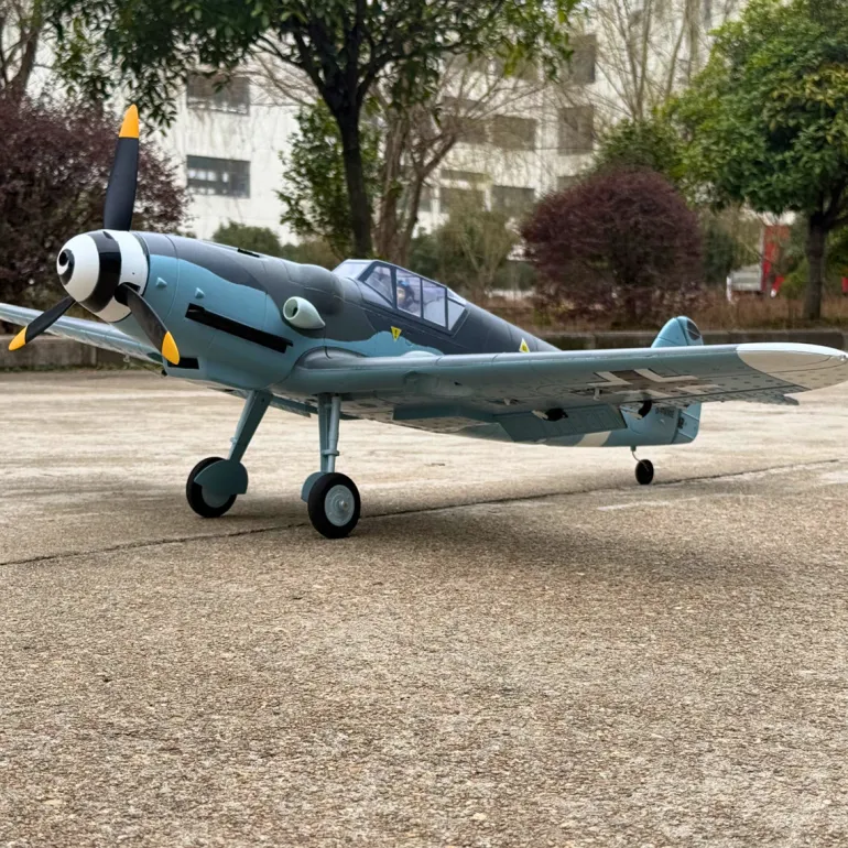 Dynam Messerschmitt BF-109 V2 4S RC Warbird Plane 1300mm w/ Flaps