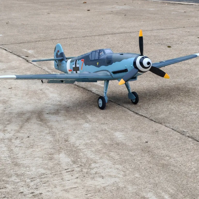 Dynam Messerschmitt BF-109 V2 4S RC Warbird Plane 1300mm w/ Flaps
