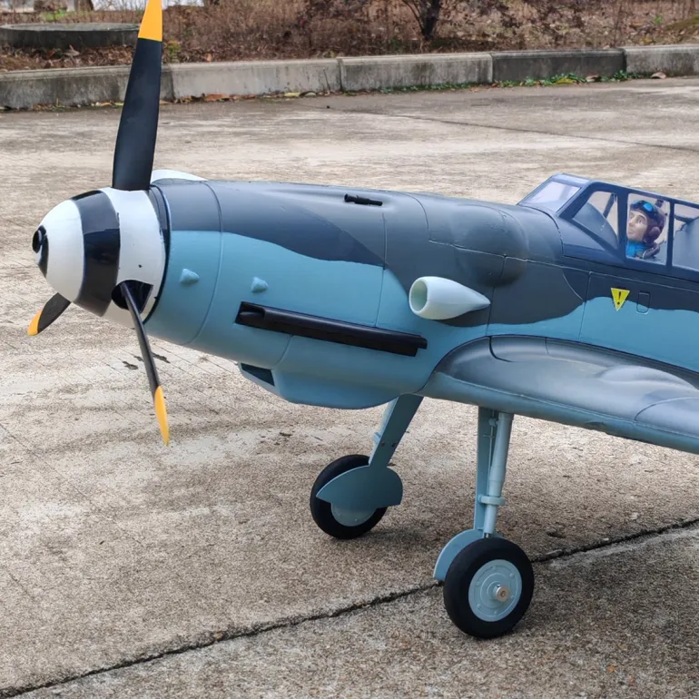Dynam Messerschmitt BF-109 V2 4S RC Warbird Plane 1300mm w/ Flaps