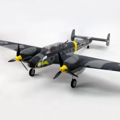 Dynam Messerschmitt BF-110 V3 4S Twin-Engine RC Warbird Plane 1500mm w/ Flaps
