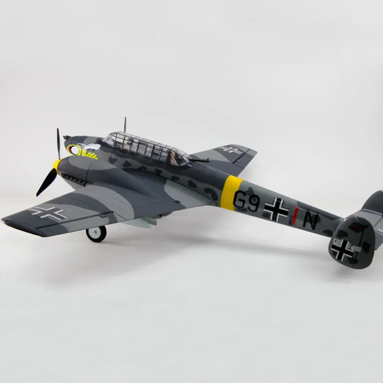 Dynam Messerschmitt BF-110 V3 4S Twin-Engine RC Warbird Plane 1500mm w/ Flaps