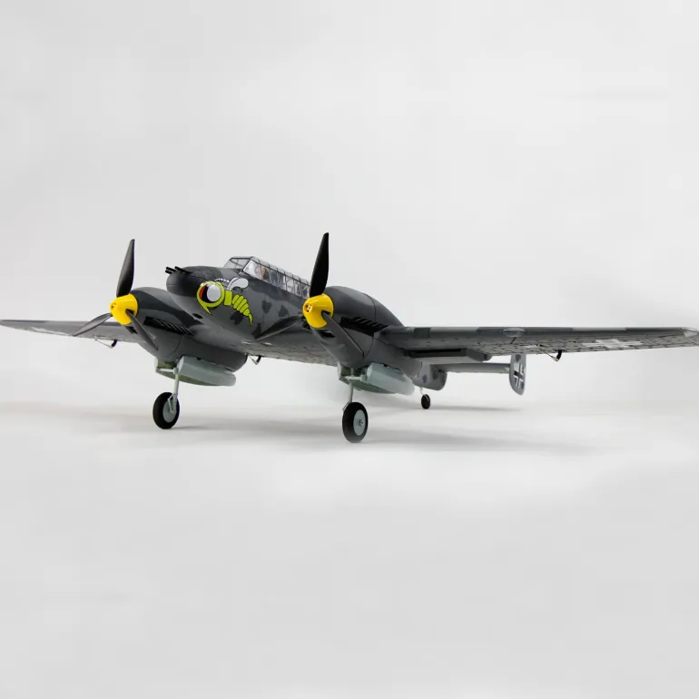 Dynam Messerschmitt BF-110 V3 4S Twin-Engine RC Warbird Plane 1500mm w/ Flaps