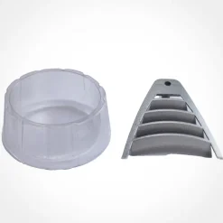 Dynam Meteor V4 Blue Plastic Exhaust Cover & Vented Grille