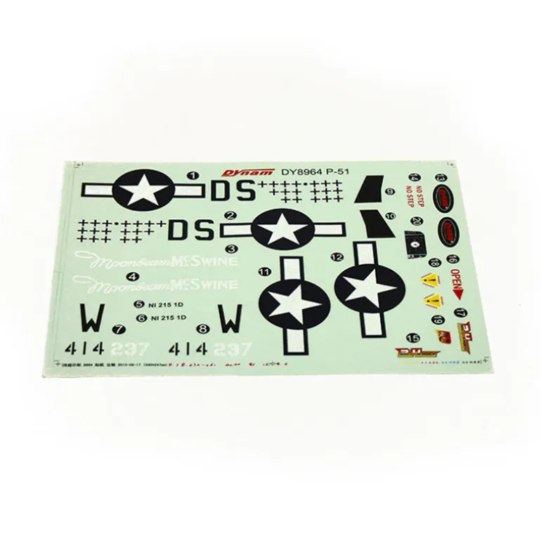 Dynam Mini P-51D Mustang V2 Decal