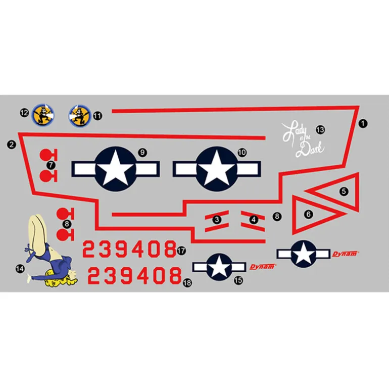 Dynam P-61 Black Widow Decal Set