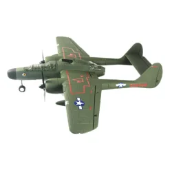 Dynam P-61 Black Widow Green 4S Twin Engine RC Warbird Plane 1500mm w/ Flaps