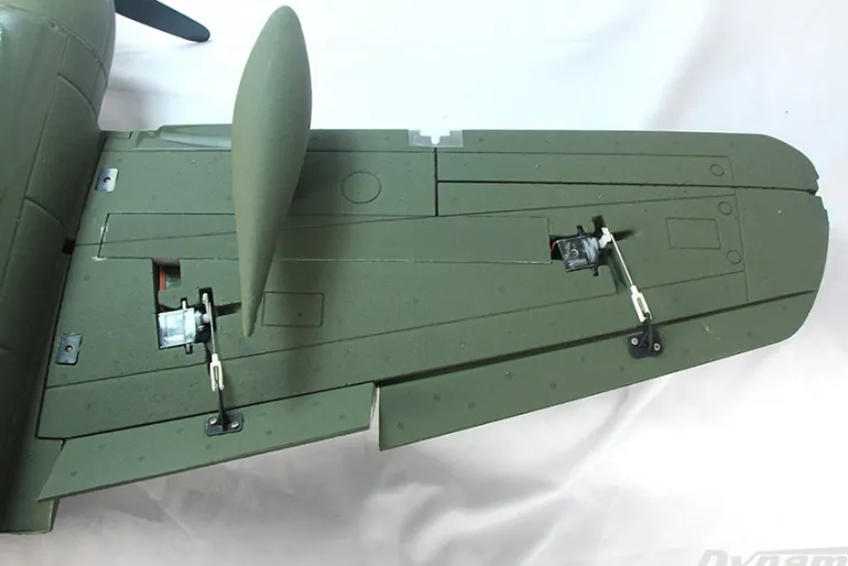 Dynam P-61 Black Widow Green 4S Twin Engine RC Warbird Plane 1500mm w/ Flaps