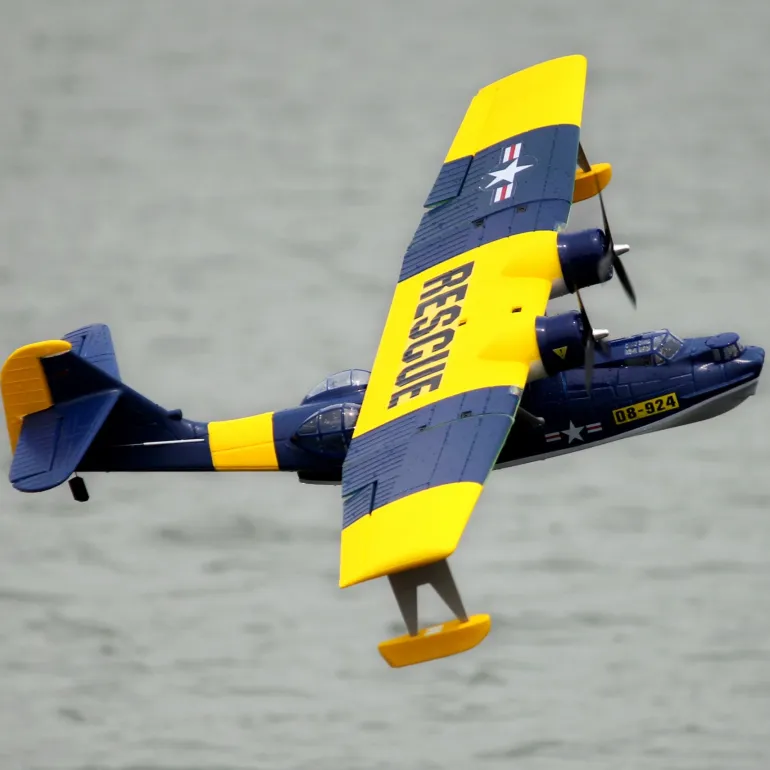Dynam PBY Catalina V2 Blue Twin Engine RC Seaplane 1500mm 59" Wingspan