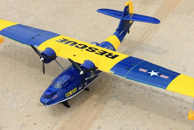 Dynam PBY Catalina V2 Blue Twin Engine RC Seaplane 1500mm 59" Wingspan