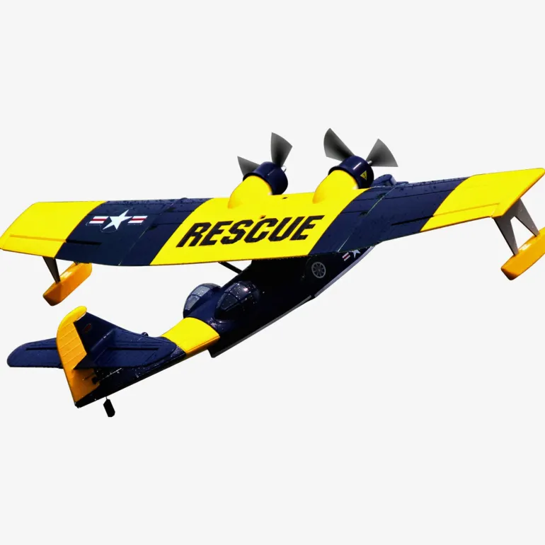 Dynam PBY Catalina V2 Blue Twin Engine RC Seaplane 1500mm 59" Wingspan