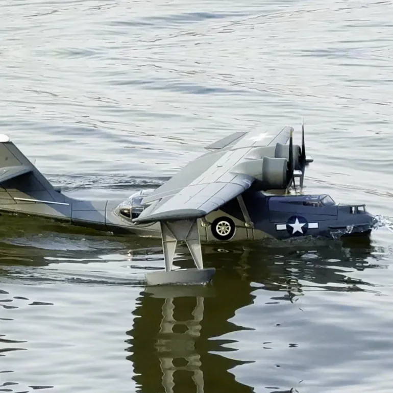 Dynam PBY Catalina V2 Grey Twin Engine RC Seaplane 1500mm 59" Wingspan