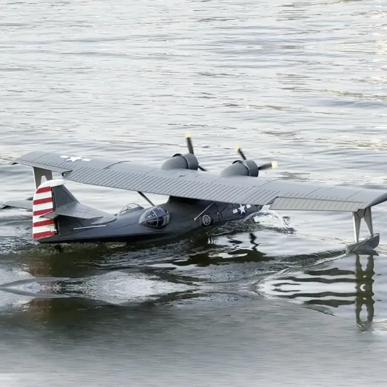 Dynam PBY Catalina V2 Grey Twin Engine RC Seaplane 1500mm 59" Wingspan