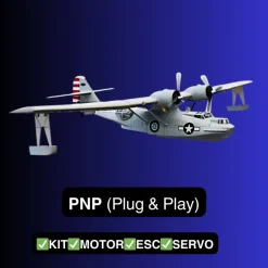 Dynam PBY Catalina V2 Grey Twin Engine RC Seaplane 1500mm 59