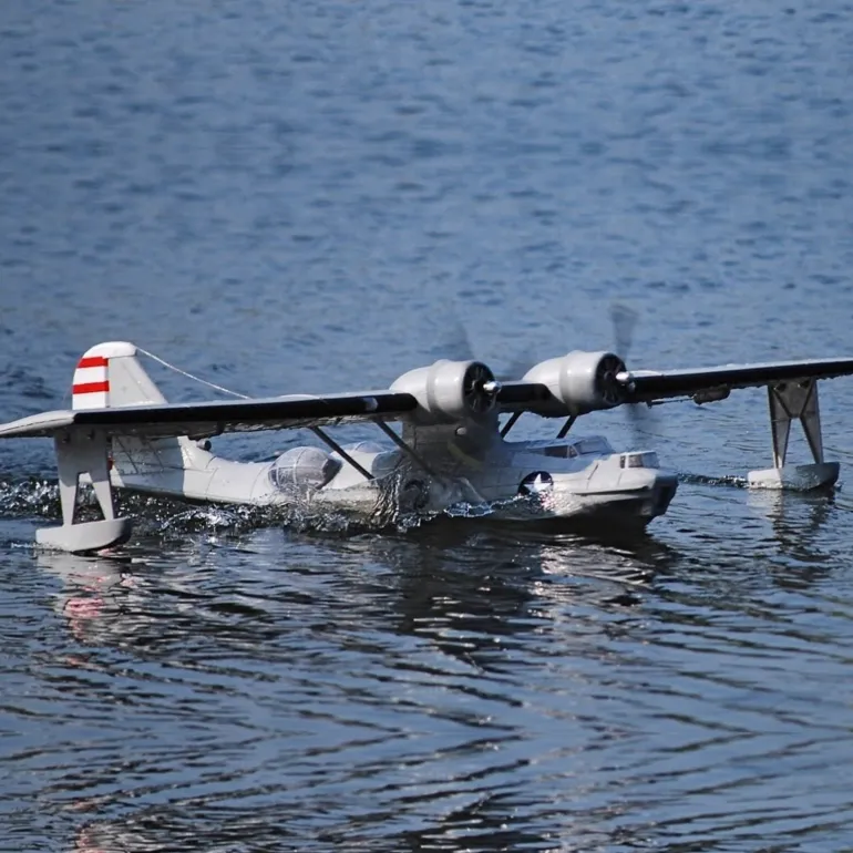 Dynam PBY Catalina V2 Grey Twin Engine RC Seaplane 1500mm 59" Wingspan