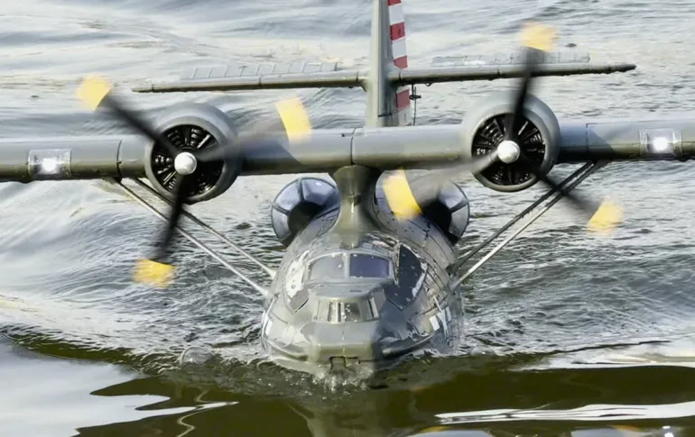 Dynam PBY Catalina V2 Grey Twin Engine RC Seaplane 1500mm 59" Wingspan