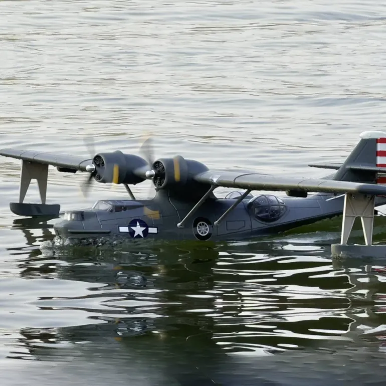 Dynam PBY Catalina V2 Grey Twin Engine RC Seaplane 1500mm 59" Wingspan