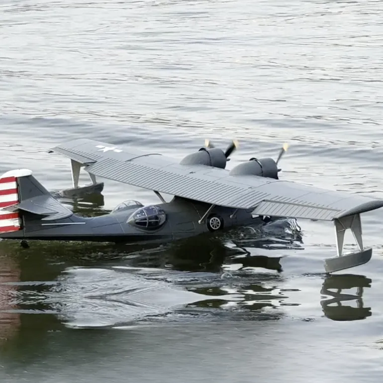 Dynam PBY Catalina V2 Grey Twin Engine RC Seaplane 1500mm 59" Wingspan