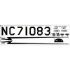 Dynam Piper J3 Cub Decal