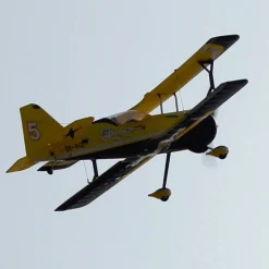 Dynam Pitts Python Model 12 Yellow 4S RC Aerobatic 3D Sport Biplane
