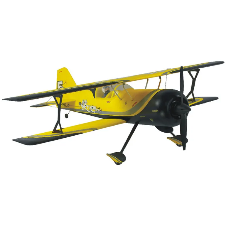 Dynam Pitts Python Model 12 Yellow 4S RC Aerobatic 3D Sport Biplane