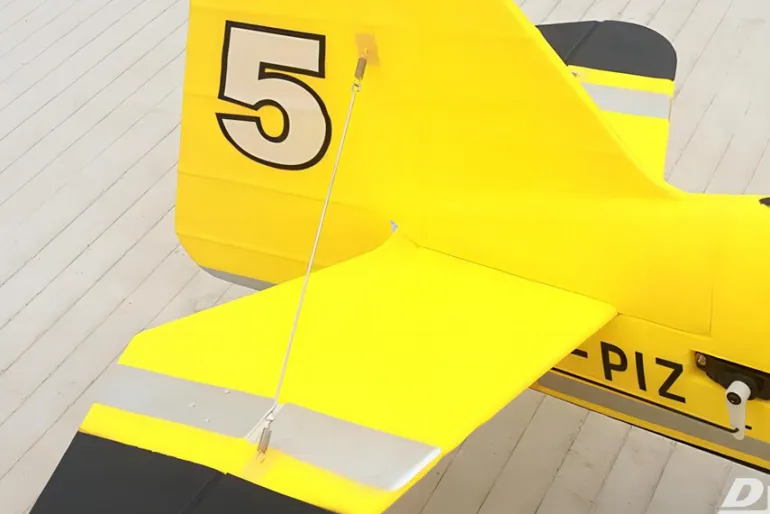 Dynam Pitts Python Model 12 Yellow 4S RC Aerobatic 3D Sport Biplane