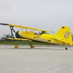 Dynam Pitts Python Model 12 Yellow 4S RC Aerobatic 3D Sport Biplane