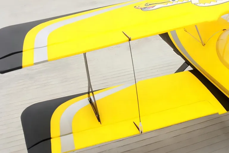 Dynam Pitts Python Model 12 Yellow 4S RC Aerobatic 3D Sport Biplane